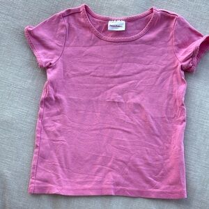 Hanna Andersson Light Pink Kids Short Sleeve Tee